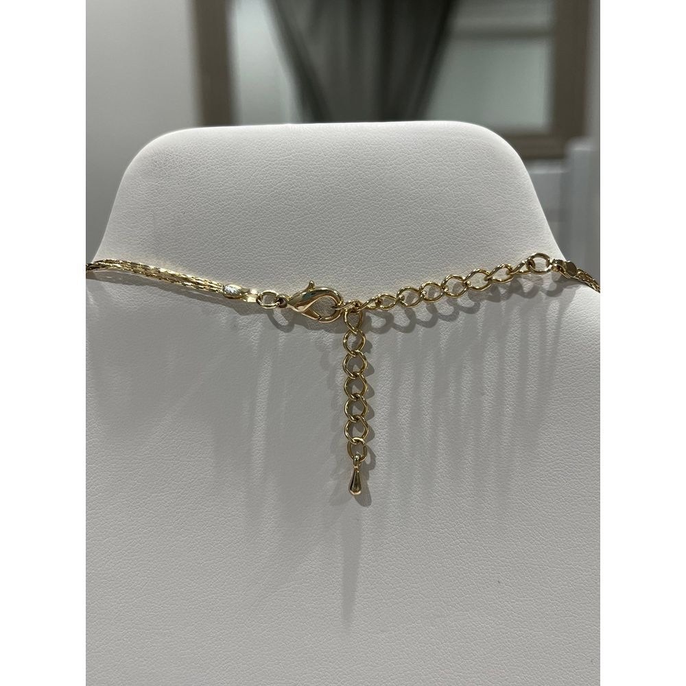 Gold tone long adjustable Y necklace with tassel pendant - Picture 4 of 4